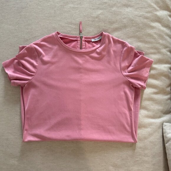 ZARA Trafaluc Bubblegum Pink T-shirt Dress from 2017!  Size M - Picture 2 of 11